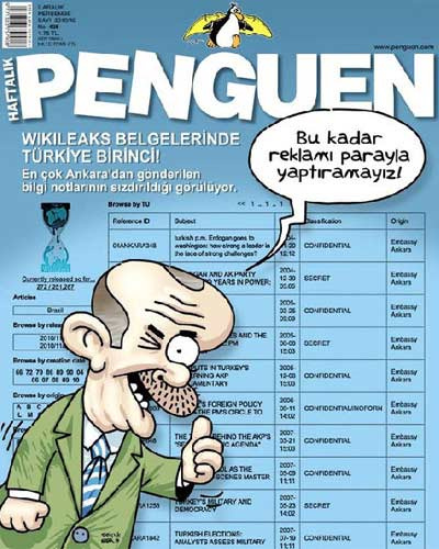 Wikileaks depremi karikatürlerde