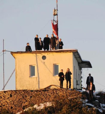 Erdoğan zorlu Rize yollarında