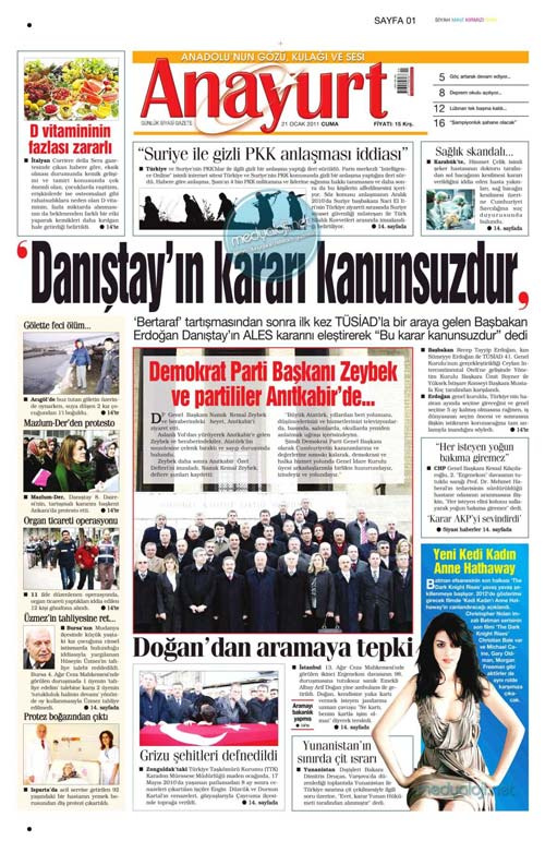 Yeniçağ Gazetesi'nde öyle bir fotoğraf var ki...