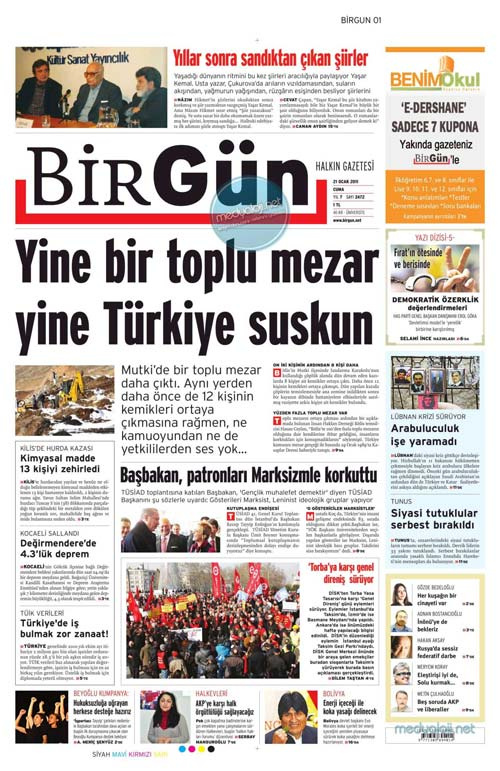 Yeniçağ Gazetesi'nde öyle bir fotoğraf var ki...