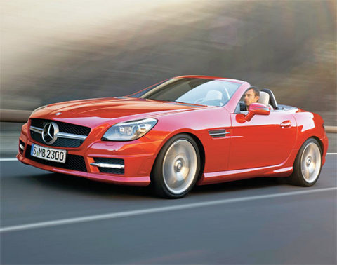 Yenilenen Mercedes SLK kanatsız SLS’ye benzedi 