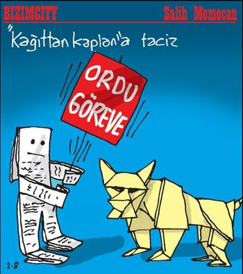 Batum karikatürleri böyle malzeme oldu!