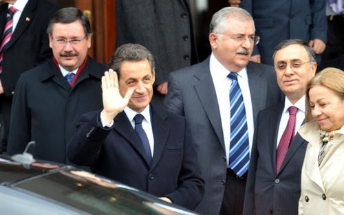 Sarkozy'nin Türkiye ziyaretinden kareler