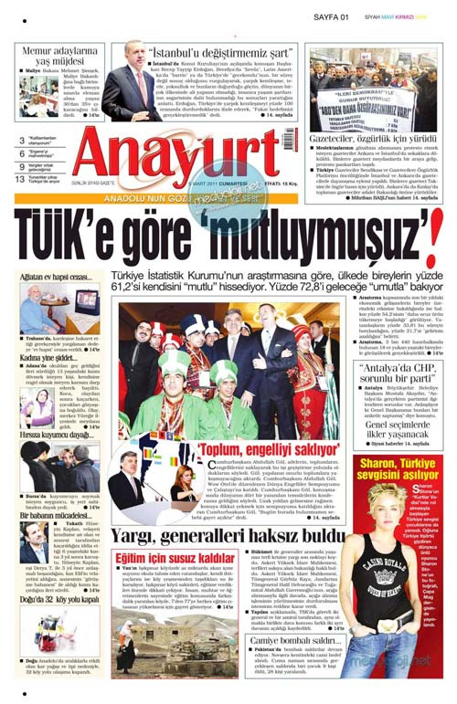 Gazetecilerin Taksim yürüşü manşetlerde!