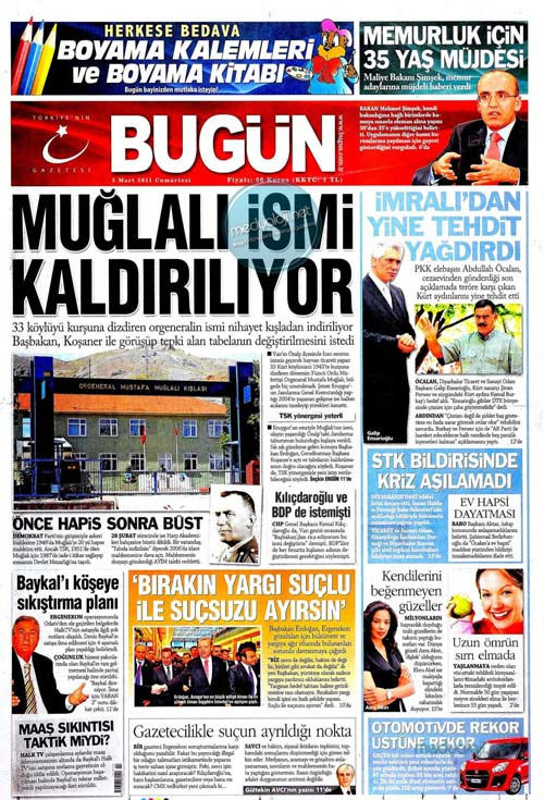 Gazetecilerin Taksim yürüşü manşetlerde!