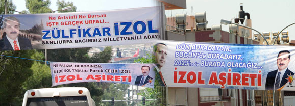 İzol aşiretinde pankart savaşı