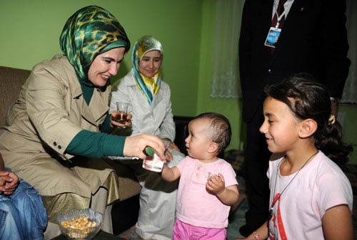 Korumaları aşıp Erdoğan'ı ikna etti