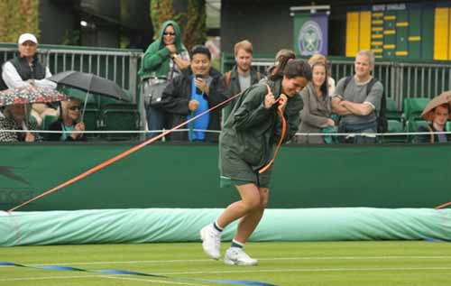 Wimbledon yağmur çamur dinlemedi