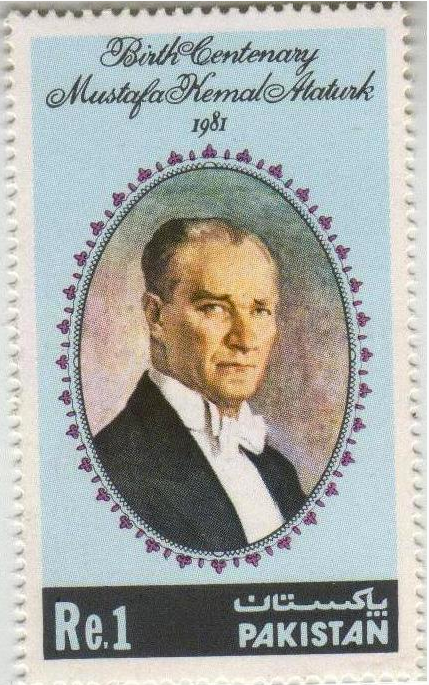 Dünya pullarından Atatürk