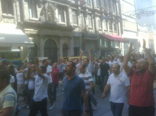 Taksim'de F.Bahçe-G.Saray gerginliği