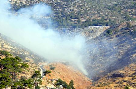 Bodrum'a kül ve duman yağdı