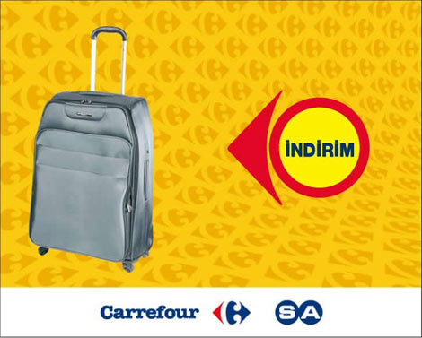 Carrefour'da tüm bagajlarda indirim