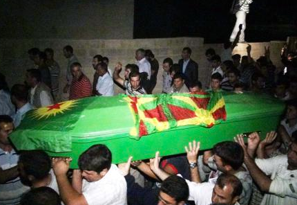 PKK mitingi gibi terörist cenazesi
