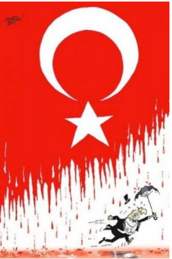 Karikatüristler şehit acısını böyle çizdi