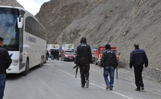 Bomba yüklü katır böyle patlatıldı