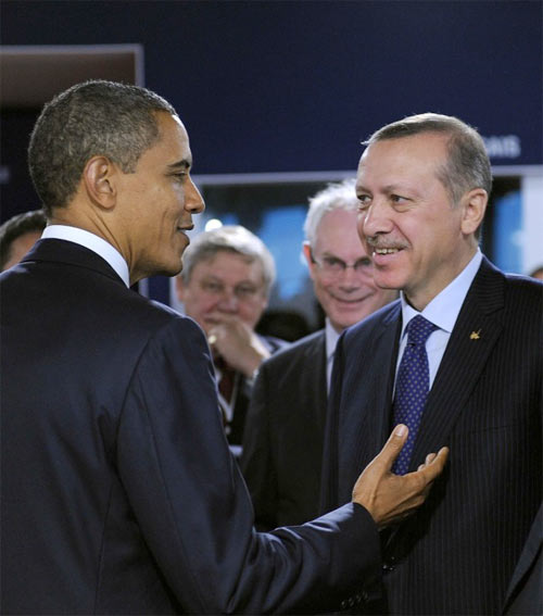 Erdoğan ile Obama'dan sıcak görüntüler