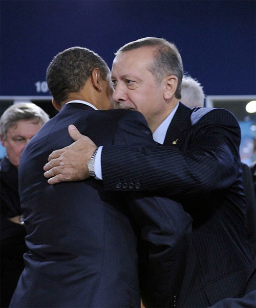 Erdoğan ile Obama'dan sıcak görüntüler