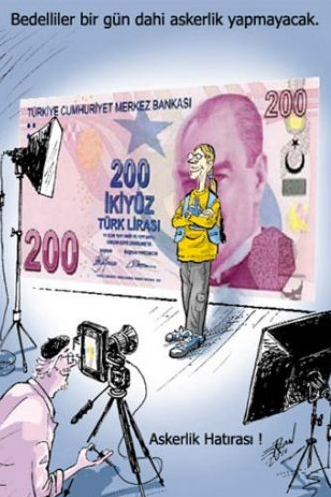 Karikatüristlerin gözünden bedelli askerlik