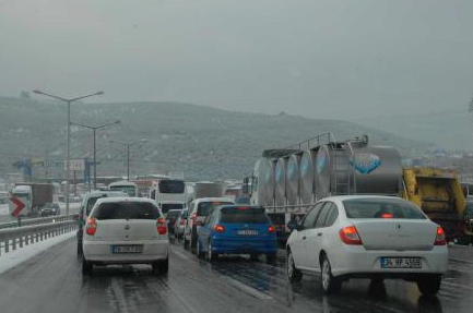 İstanbul yolu bu hale geldi