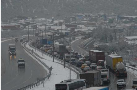 İstanbul yolu bu hale geldi