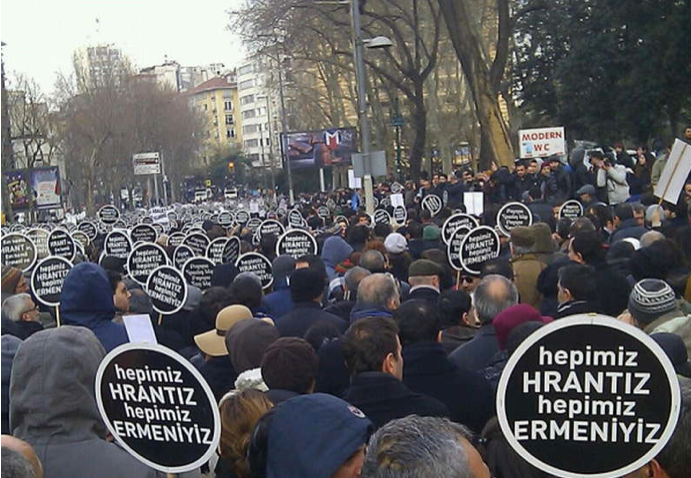 Hrant için tek yürek!