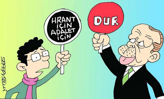 Dink davası karikatürlere yansıdı