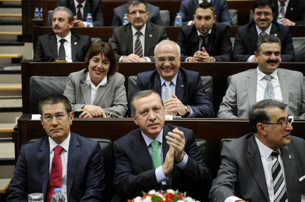Erdoğan'ın grup toplantısından kareler