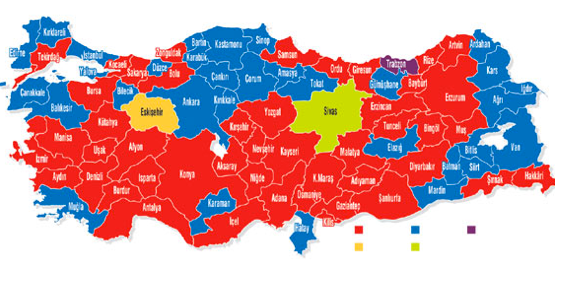 İşte Türkiye'nin taraftar haritası