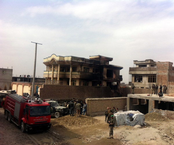 Kabil'deki helikopter kazasından ilk görüntüler