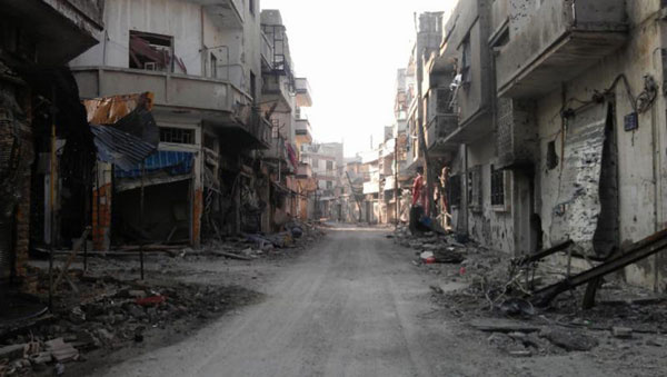 Suriye sokakları harabeye döndü