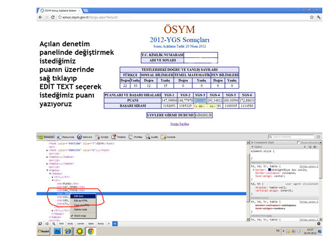 Google'da sınav puanı böyle değiştiriliyor