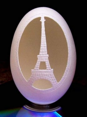 Yumurta kabuğundan muhteşem sanat