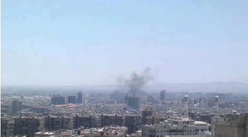 Şam'da çok şiddetli patlamalar