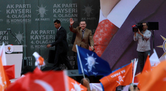Erdoğan'a Kayseri'de çoşkulu karşılama