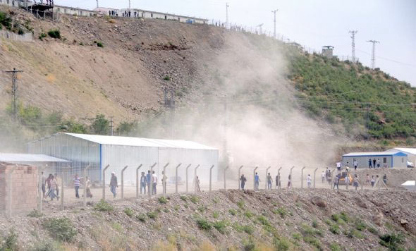 Tunceli'de şantiye bastılar