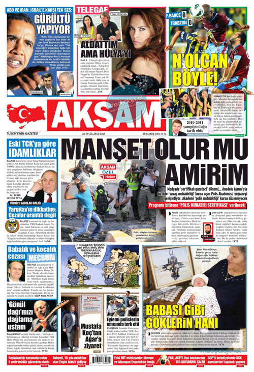 Günün manşetini Milliyet attı