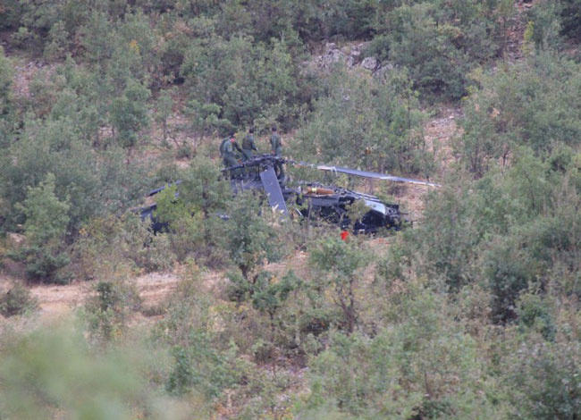 Askeri helikopter düştü: 1 şehit