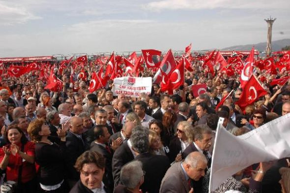 Cumhuriyet yürüyüşüne rekor katılım!