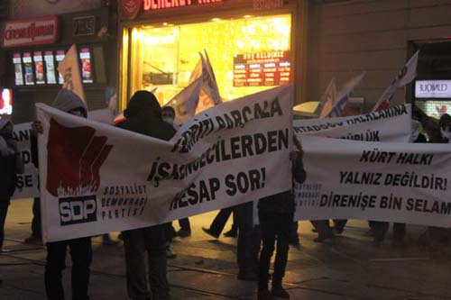  İstiklal Caddesi'nde savaş alanına döndü