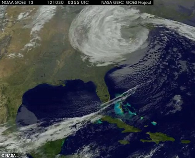 NASA Sandy kasırgasını böyle gördü