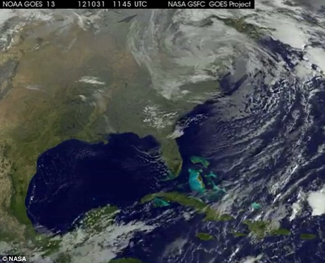 NASA Sandy kasırgasını böyle gördü