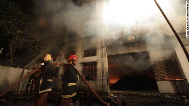 Bangladeş'te korkunç yangın