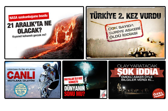 2012'de Türkiye en çok bu haberleri okudu