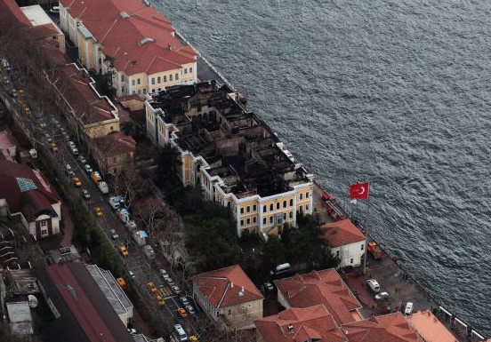 Yangın sonrası Galatasaray Üniversitesi