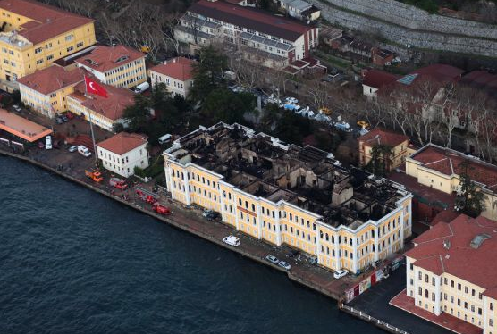 Yangın sonrası Galatasaray Üniversitesi
