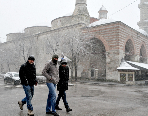 Ve kar Edirne'den giriş yaptı