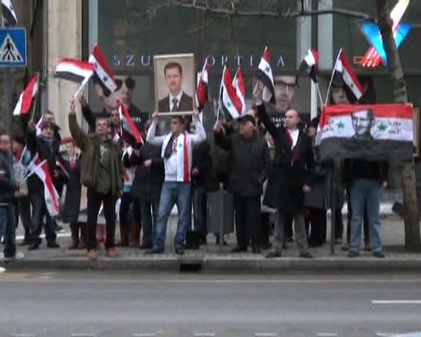 Budapeşte'de Erdoğan'a protesto