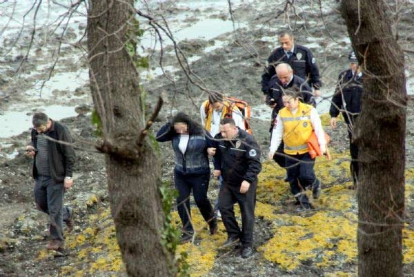 Polis son anda kadını yakaladı