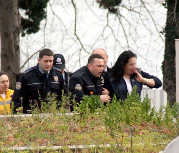 Polis son anda kadını yakaladı