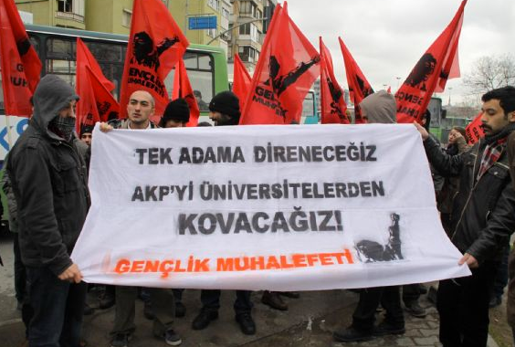 Bozdağ'ı protesto gaz ve cop!